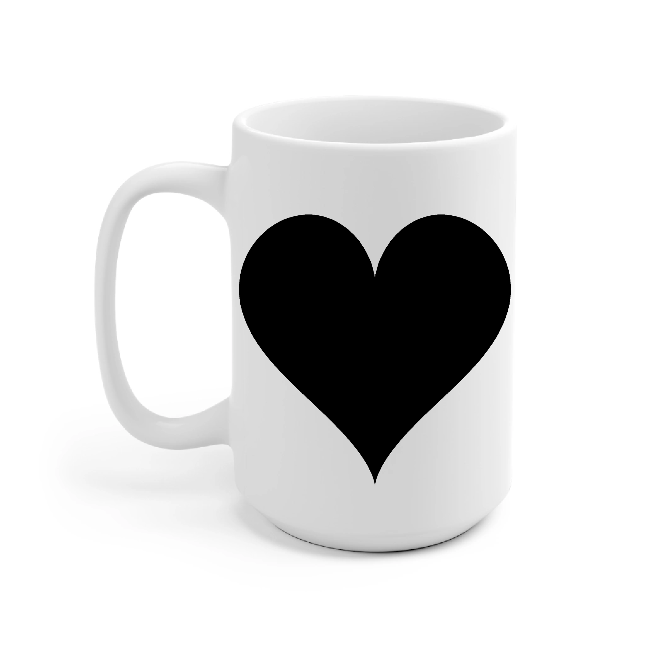Mug Personnalisé avec Date & Photo en Cœur