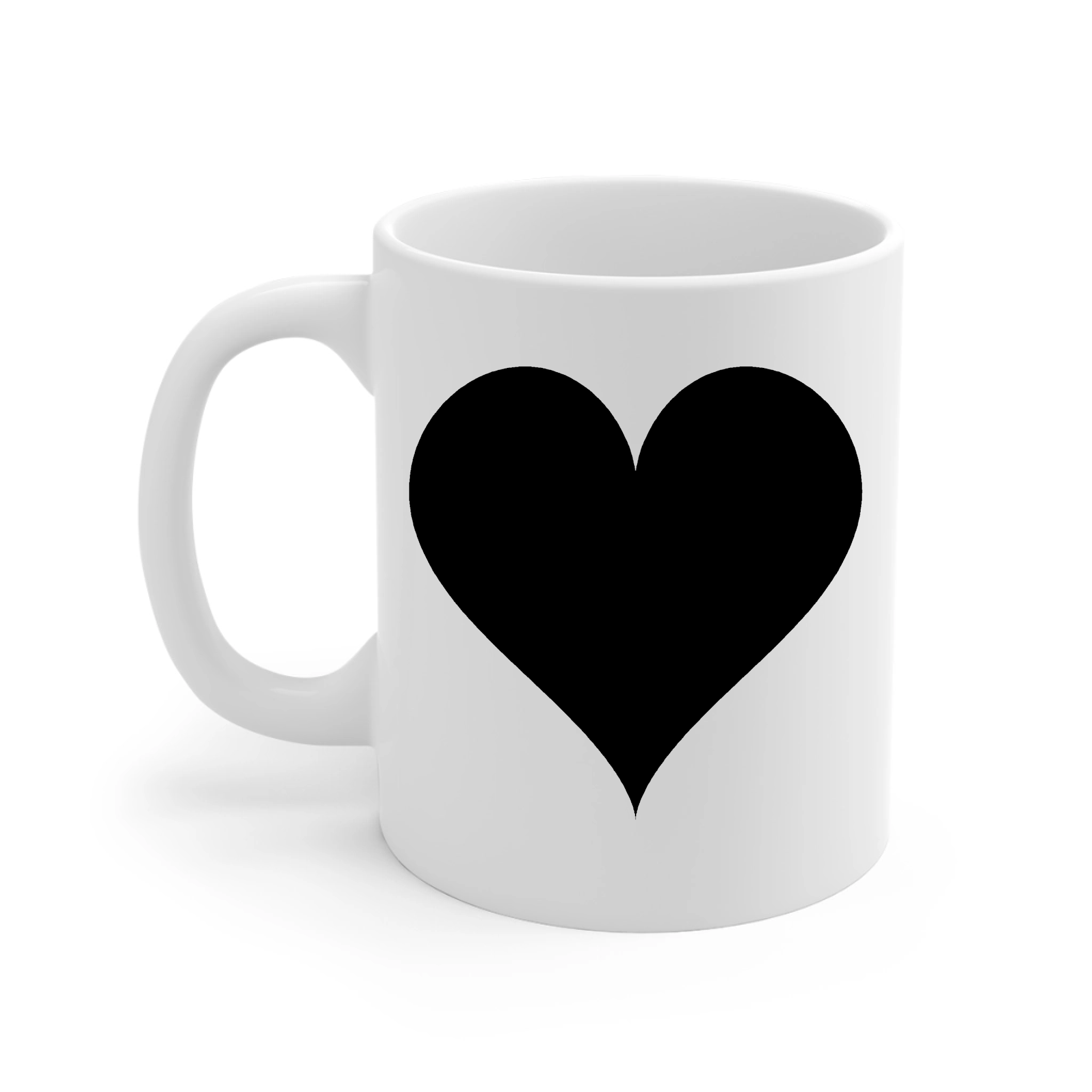 Mug Personnalisé avec Date & Photo en Cœur